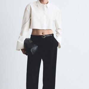 Zara White Button Down Shirt